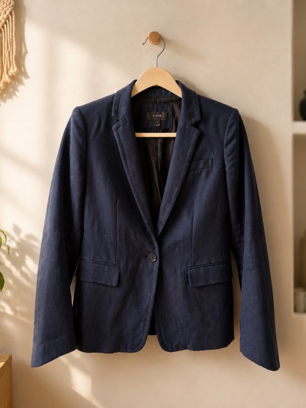 J. Crew Navy Single-Button Women's Blazer